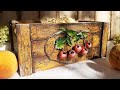 Old wood box 🍒🍒🍒 Tutorial