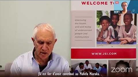 Joel Lamstein speaks at the virtual dissemination conference of USAID CCHP