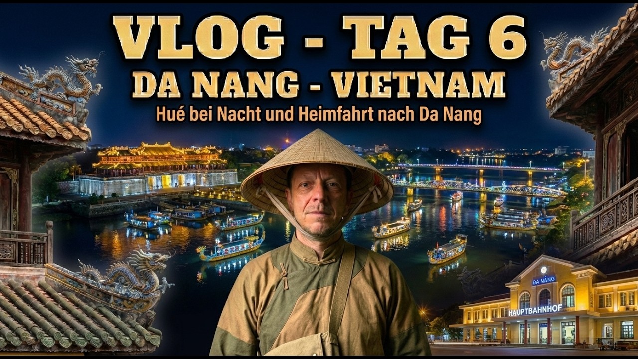 Stephan on Tour 🚂VLOG TAG 6 (Teil 6): Gestrandet in Hue!🚽Toiletten-Drama,Suppen-Fail & Horror-Gassen