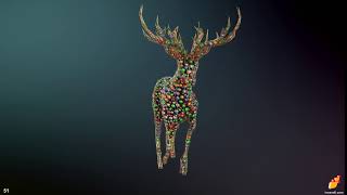 Tyflow Xmas Deer