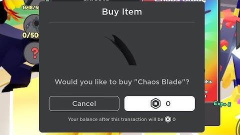 Getting the Chaos Blade UGC Limited | Chest Hero Simulator