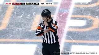 Hockey Ref Wes McCauley: '5 MINUTES EACH FOR FIGHTING!' - Feb 12, 2017 (HD)