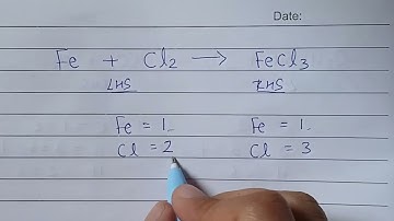 How to balance: Fe + Cl2 = FeCl3