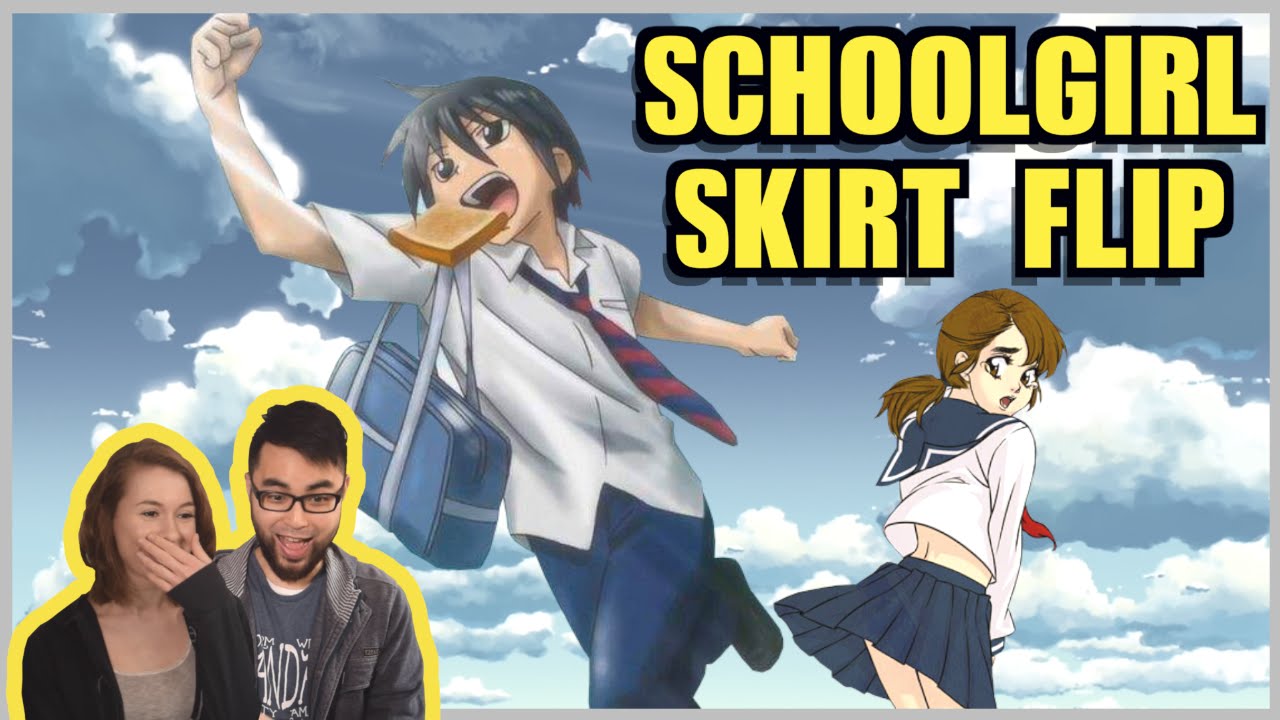 Asian Schoolgirl Porn - Flipping Up A Schoolgirl's Skirt By Running (Anime vs Reality)