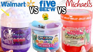 NEW Walmart VS Five Below VS Michaels Slime Review!