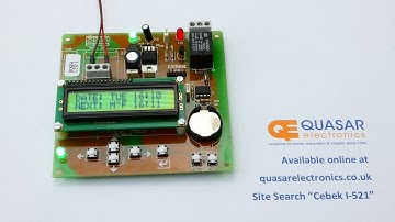 Cebek I-521 (CI521) - 12V Weekly Programmable Timer LCD Relay Module