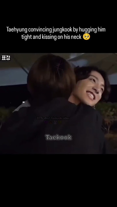 Taekookbs hug and kiss on the neck  sometime #taekook #taehyung #jungkook #vkook