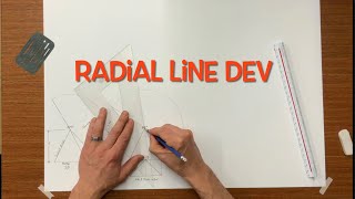 Radial Line Development  conical shapes, paper layout