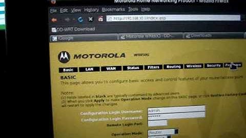 Motorola WR850G and DD-WRT Firmware