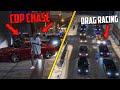 WE RAN FROM THE COPS 😱 HUGE GTA 5 ONLINE CAR MEET RP #1 || GTA V ROLEPLAY CAR MEETS ON PS4