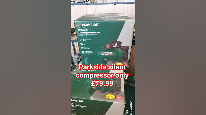 Parkside Silent compressor #lidl #middleaisle #powertools #parkside