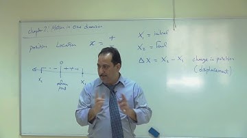 Lecture 2. Motion in one dimension