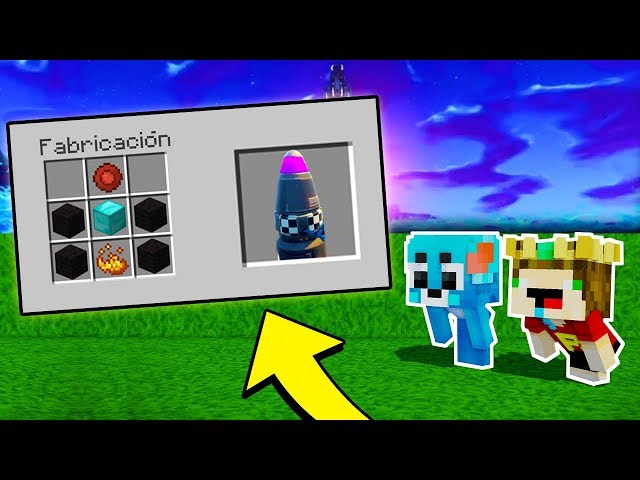 ? COMO HACER EL COHETE DE FORTNITE EN MINECRAFT! ? -  FORTNITE EN MINECRAFT