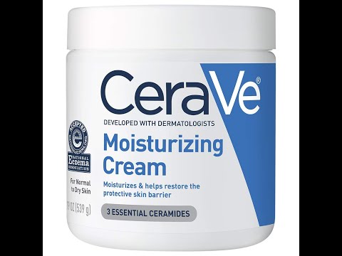 CeraVe Moisturizing Cream Body and Face Moisturizer for Dry Skin Body Cream with Hyaluronic Acid