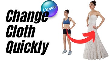 Photo manipulation in Canva Lesson 5 How to quickly change clothes to wedding dress