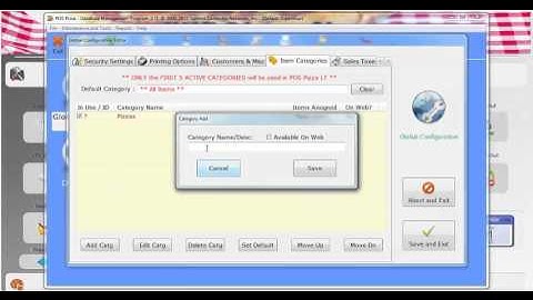 POS PIZZA: How to create a menu Part 2