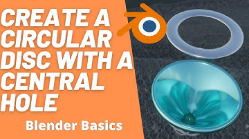 How to create A Circular Disc With a Central Hole in blender 2.9
