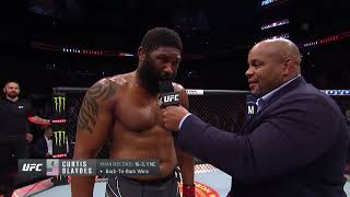 UFC Колумбус: Кертис Блэйдс - Слова после боя
