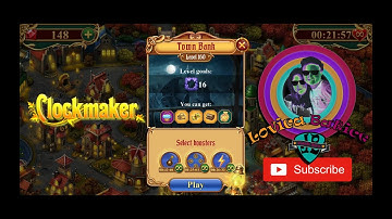 Clockmaker - Match 3 Mystery Game - Town Bank - Level 156 - 160 - Gameplay