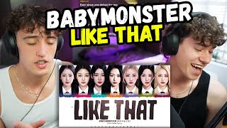 Best Song On The Album !?! | BABYMONSTER 'LIKE THAT'  (베이비몬스터 LIKE THAT 가사) - REACTION