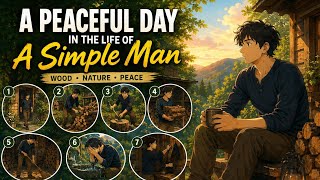 A Peaceful Day in His Simple Life | Ghibli AI 🌲☕