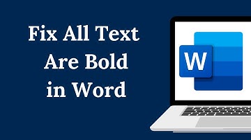 Fix all text are bold in ms word | Change Bold Text To Normal In Word