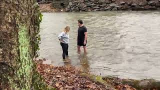 Beaver Scares Humans Relaxing in Creek by Jukin Media 7,848 views 2 years ago 40 seconds