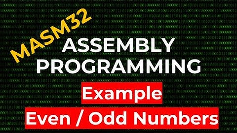 Even or Odd Number - Example | MASM32 Assembly Programming