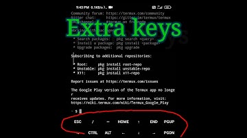 Termux add extra keys above the keyboard | Extra Keys in Termux