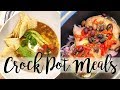 3 Easy & Delicious CrockPot or Slow Cooker Meals! Mediterranean Chicken + Mexican Beef Stew