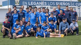 📹 El C.D. Leganés Genuine vive un entrenamiento muy especial con Borja Jiménez y su cuerpo técnico