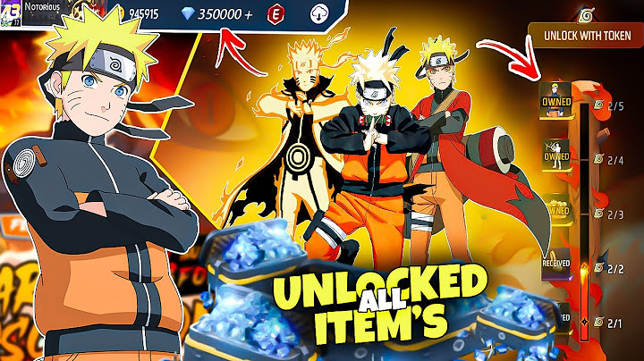 🔥 Free Fire MAX x NARUTO 🎉 Token Tower Event FULL REWARDS! 🌀 Emotes, Glue Wall & Backpack! 🎁