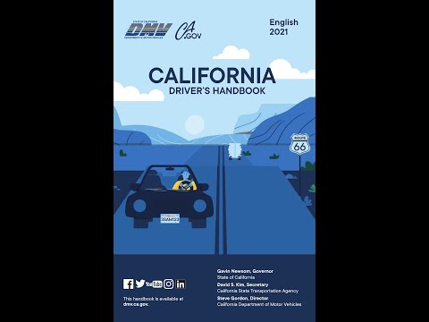 California Driver Handbook - Audio - 2021