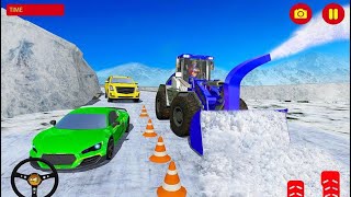 Grand Snow Excavator Simulator : Road Construction - Android Gameplay screenshot 4