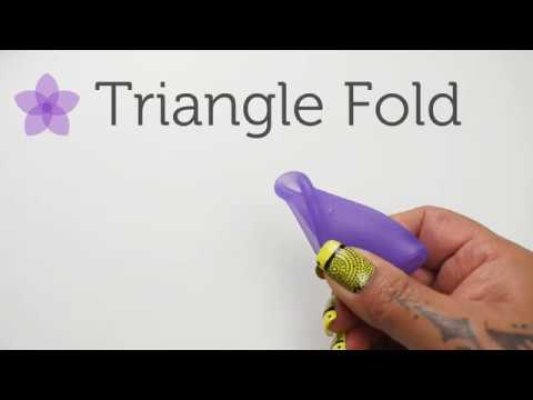 Triangle Fold | Venus Menstrual Cup Folds - YouTube