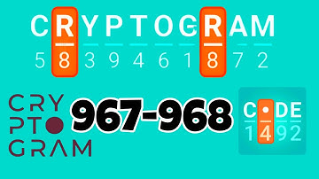 CRYPTOGRAM level 967 968