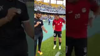 محمد سمير اخو سعد سمير بعد الفوز على غنيا الصعود ل أولمبياد باريس 😀🤩😂🙆✌️ #football #shorts