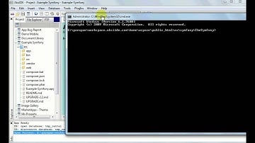 Create Project Symfony with AksiIDE (v2.3.0)