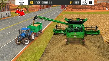 Wheat & Corn Harvesting With Multiplayer In Fs18 | Fs18 Multiplayer Gameplay | Timelapse