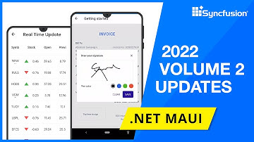 Syncfusion .NET MAUI Updates—2022 Volume 2