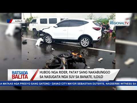 Hubog nga rider, patay sang nakabunggo sa nasugata nga SUV sa Banate, Iloilo | Ratsada Balita
