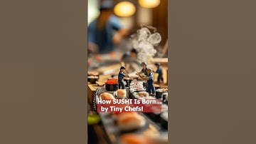 How Sushi Is Born… by Tiny Chefs! 🍣✨ #ai #sushi #aivideo #寿司 #aianimation