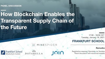 Panel Discussion: How Blockchain Enables the Transparent Supply Chain of the Future