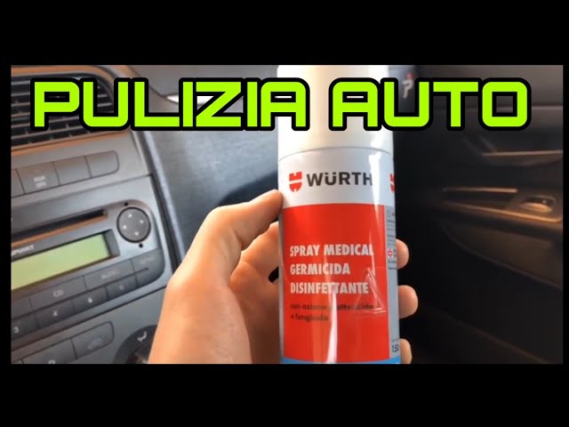 COME DISINFETTARE L'AUTO - RECENSIONE E PROVA DISINFETTANTE AUTO WURTH 