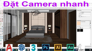 Phương pháp đặt Camera nội ngoại thất Vray Sketchup | Lệnh đặt Camera trong Sketchup Vray 5