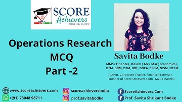 Operations Research MCQs with Answer ||OR MCQs - Part 2 || Mumbai University || MU Exam 2021 ||TYBMS