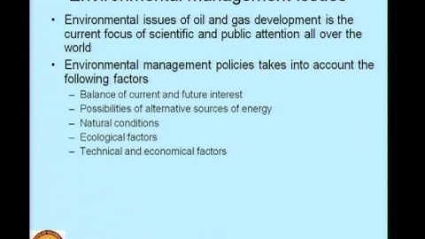 Mod-02 Lec-04 Chemicals and Wastes from Offshore and Oil Industry