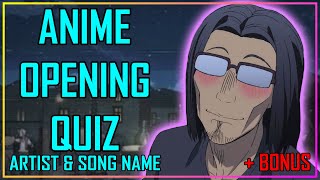 ANIME OPENING QUIZ - ARTIST & SONG NAME EDITION - 40 OPENINGS + BONUS ROUNDS