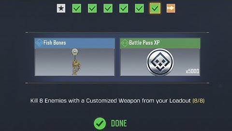 Kill 8 enemies with a customized weapon from your loadout