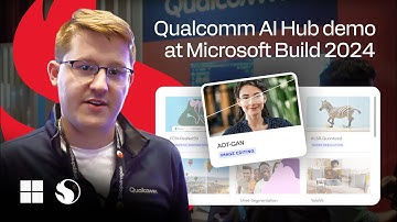 Qualcomm AI Hub demo at Microsoft Build 2024